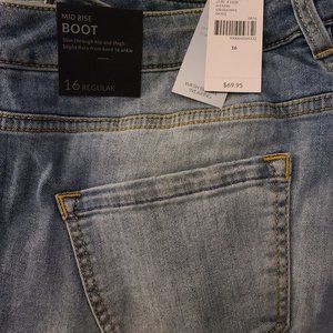 Lane Bryant Medium Wash Bootleg Jeans